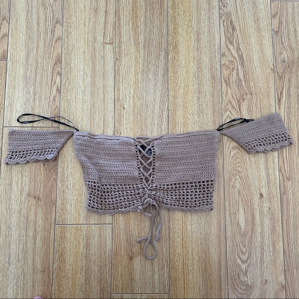 Bohemian Top crop off the shoulder